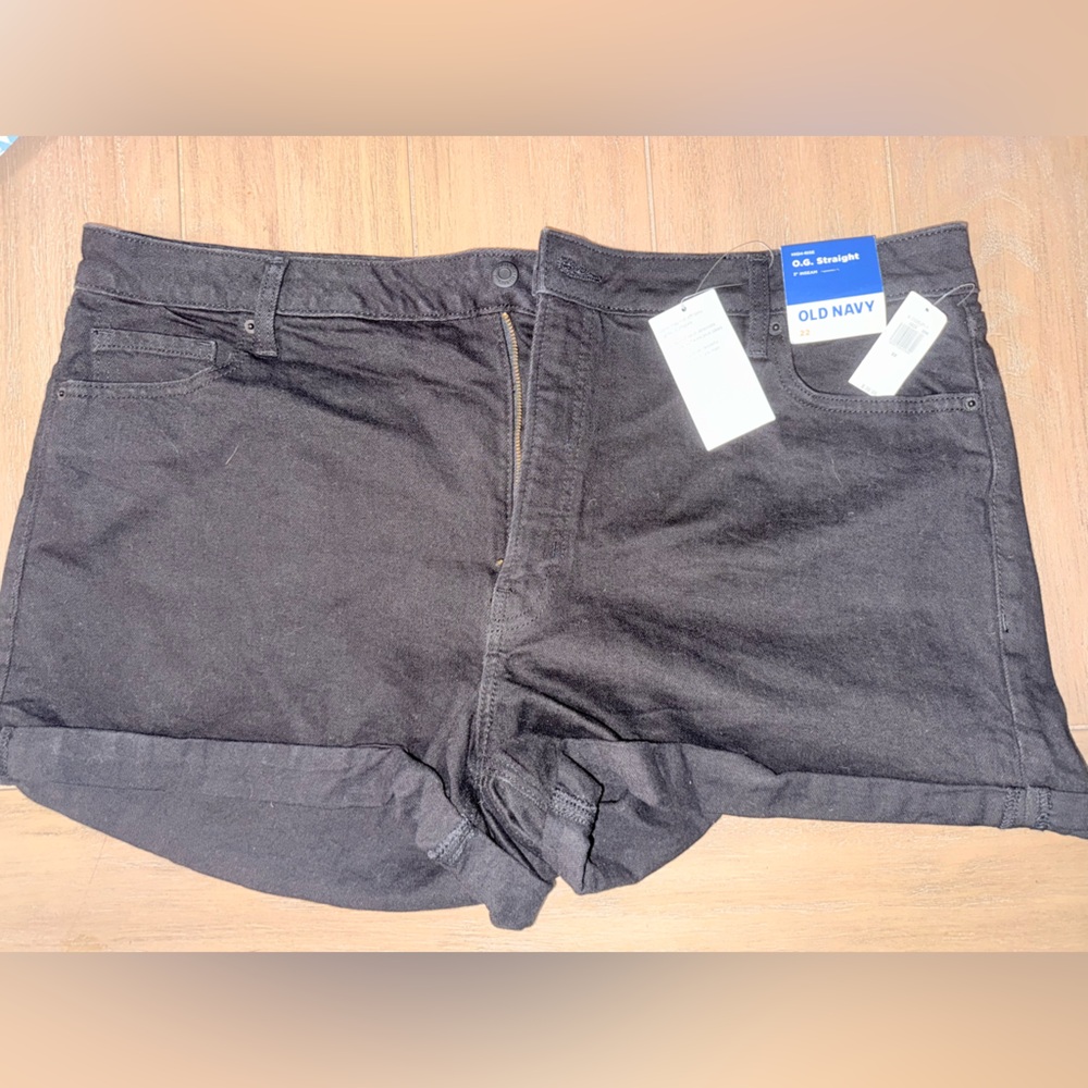 Old Navy Jet Black Denim Shorts